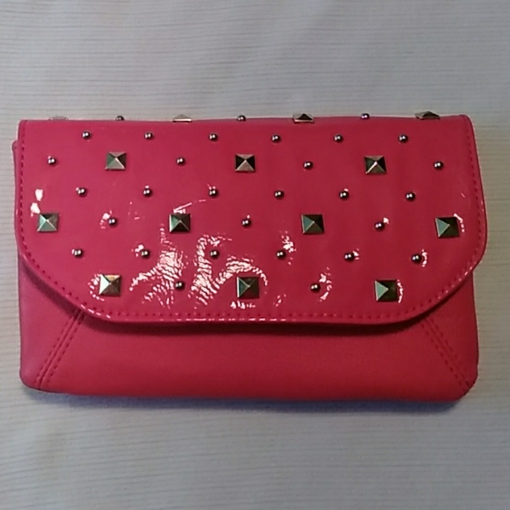 Coral clutch w/strap FAITH by Grace Adele